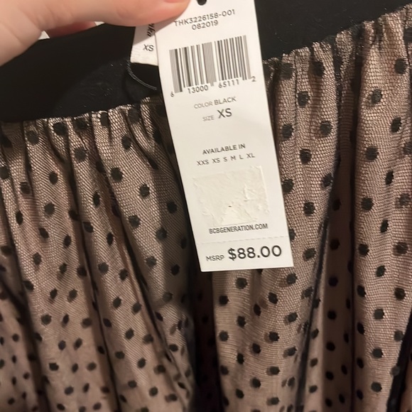 NWT BCBGeneration Polka Dot Tulle Skirt - Picture 7 of 7